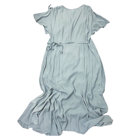🆕 NWT Maxi Wrap dress in Sage Mint by L Love Womens size 3XL - Picture 3 of 11